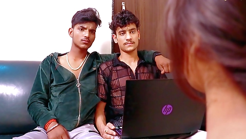 Horny indian milf with big boobs has a great time with some dicks