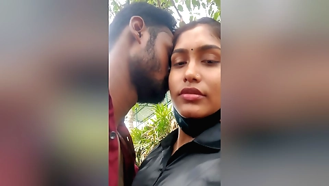 Indian teen with a pretty ass has a great body in the rain