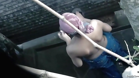 Indian solo amateur video of me bathing in the sun