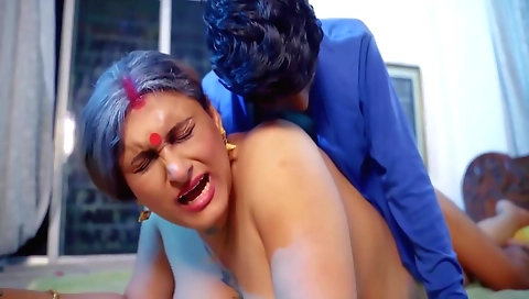 Indian tattooed brunette sucks and blows her stepbrother