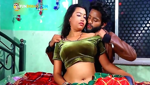 Hot brunette girl rubs her pussy as she dances in front