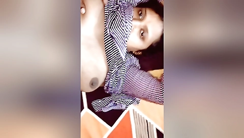 Cute brunette gets to suck a dick and then suck water